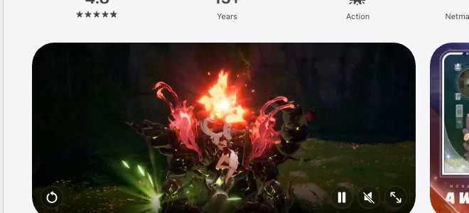 Official App Store gameplay capture for MONGIL: STAR DIVE.