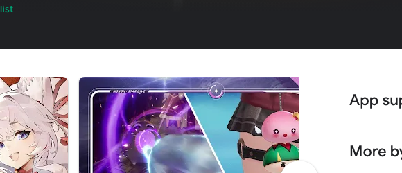 Official store listing capture showing MONGIL: STAR DIVE characters and creature designs.